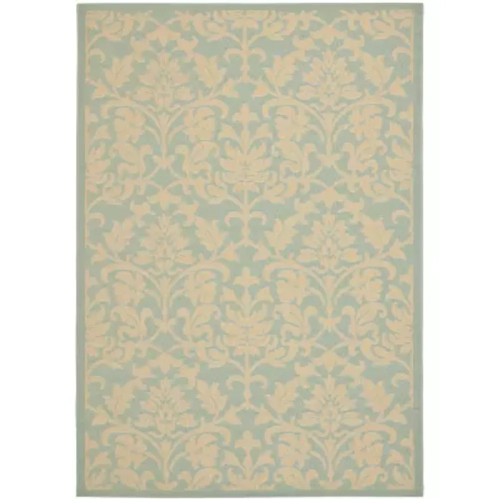 Safavieh Courtyard Collection Winston Oriental Indoor/Outdoor Area Rug