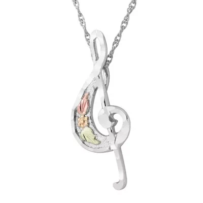 Black Hills Gold Landstroms Womens Sterling Silver Pendant Necklace