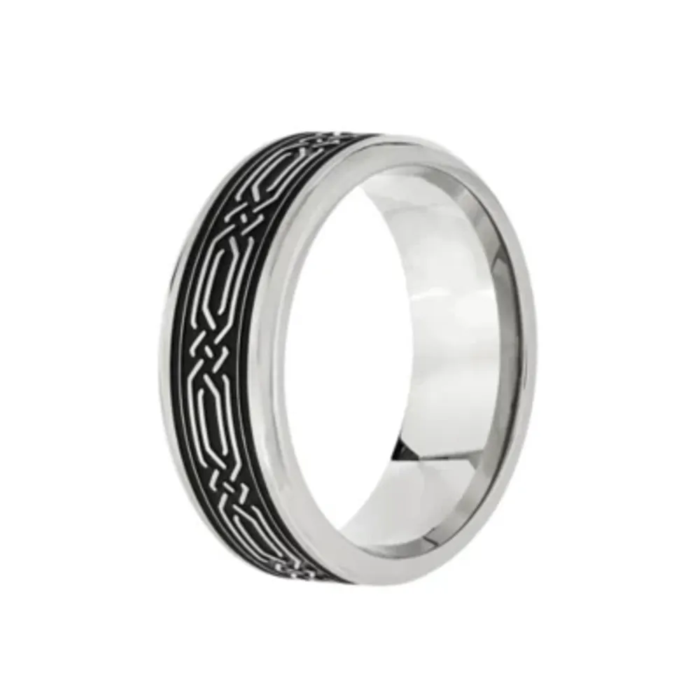 7.5MM Stainless Steel Wedding Band