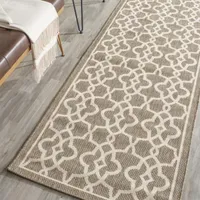 Safavieh Courtyard Collection Ariana Oriental Indoor/Outdoor Runner Rug