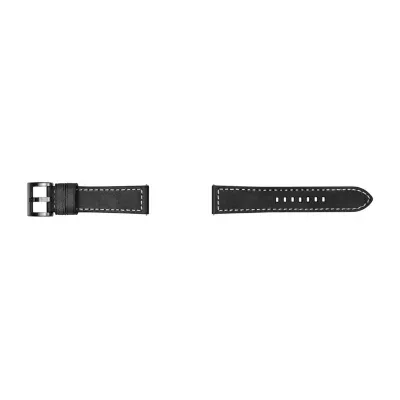 Samsung Galaxy 46mm Compatible Mens Black Leather Watch Bands Gp-R765breeeaa