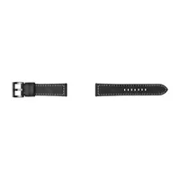 Samsung Galaxy 46mm Compatible Mens Black Leather Watch Bands Gp-R765breeeaa