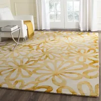 Safavieh Dip Dye Collection Chloe Floral Square Area Rug