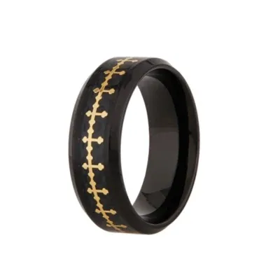 8MM Stainless Steel Cross Wedding Band