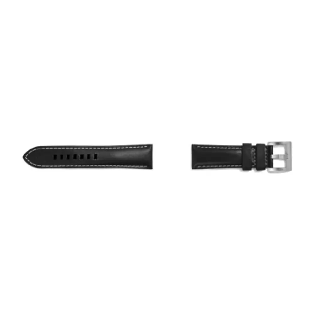 Samsung Galaxy 46mm Compatible Mens Black Leather Watch Band Gp-R770breebaa