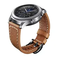 Samsung Galaxy 46mm Compatible Mens Brown Leather Watch Band Gp-R765breeeac