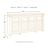 Signature Design by Ashley® Roanoke TV Stand