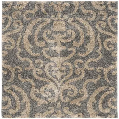 Safavieh Shag Collection Rosheen Damask Square Area Rug