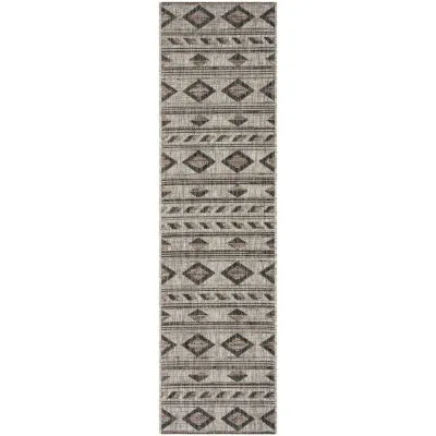 Safavieh Courtyard Collection Luana Geometric Indoor/Outdoor Runner Rug