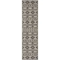 Safavieh Courtyard Collection Luana Geometric Indoor/Outdoor Runner Rug