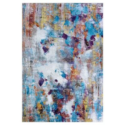 Couristan Gypsy Artists Palette Abstract Indoor Rectangular Accent Rug