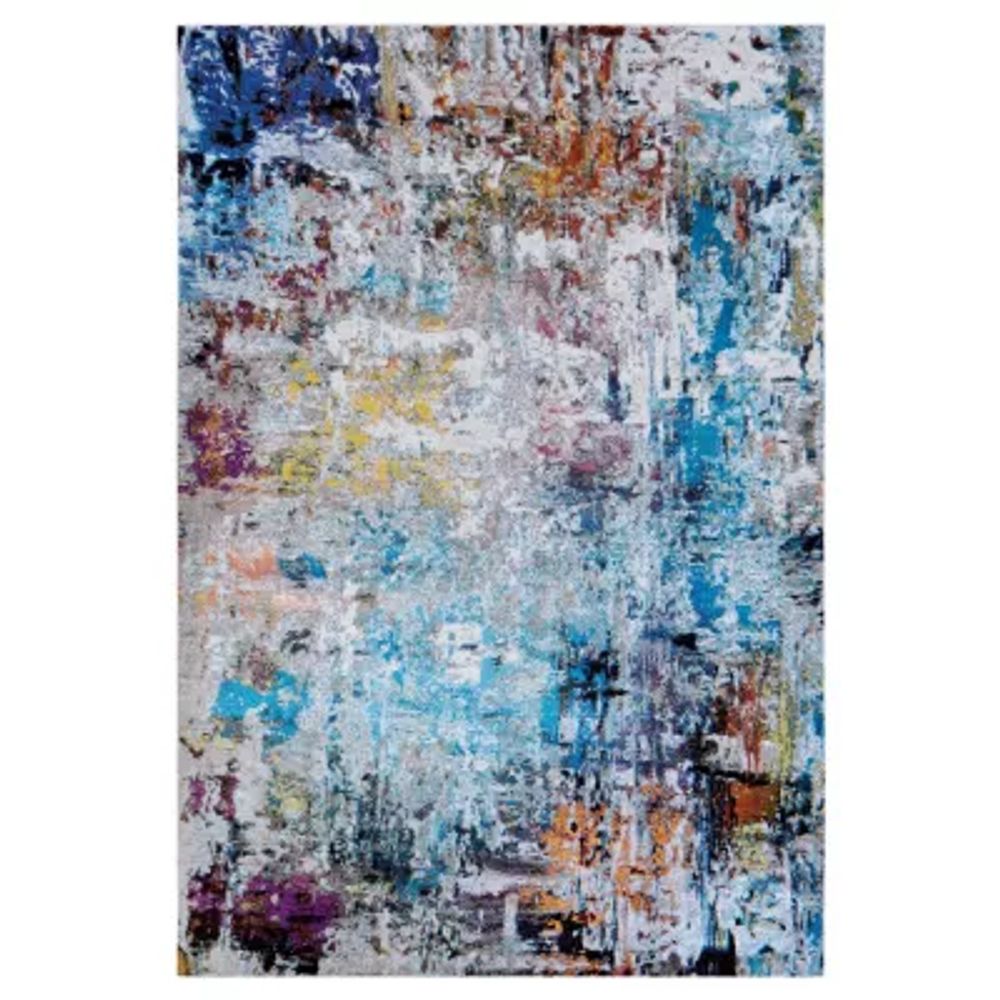 Couristan Gypsy Aquarelle Rectangular Rugs & Floor Coverings Indoor Abstract Accent