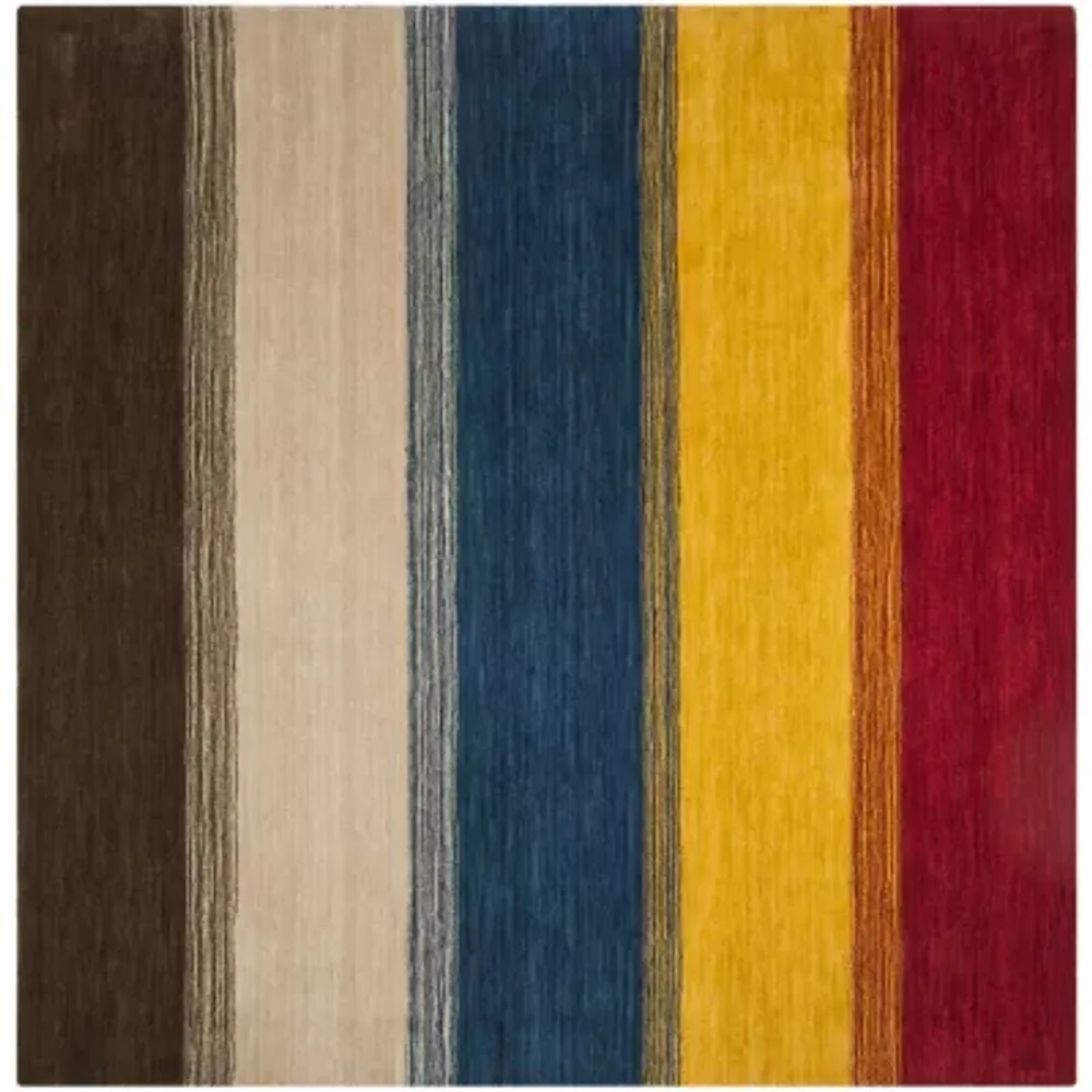 Safavieh Himalaya Collection Ilarion Striped Square Area Rug