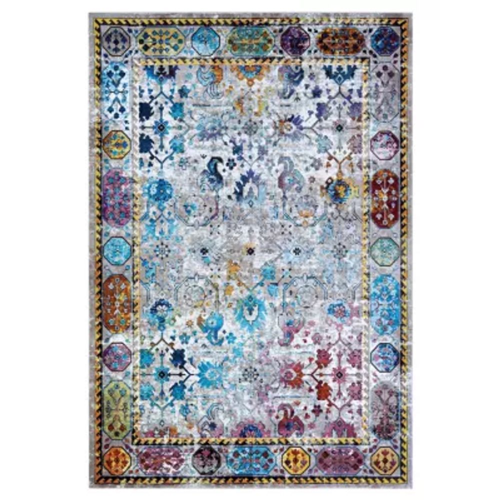 Couristan Gypsy Retro Damsel Rectangular Rugs & Floor Coverings Indoor Abstract Accent