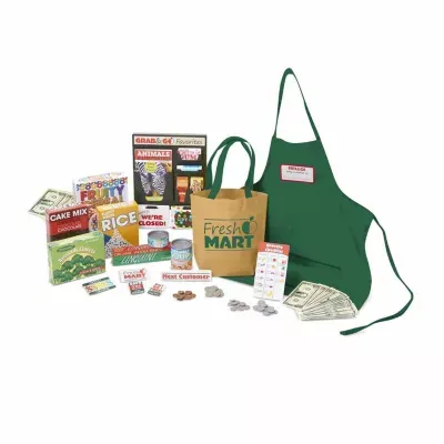Melissa & Doug Fresh Mart Grocery Store Companion Collection Play Kitchen
