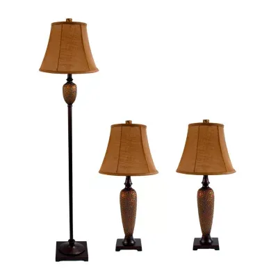 All the Rages Elegant Designs 3-pc. Lamp Set