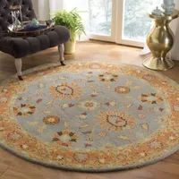 Safavieh Heritage Collection Vithya Oriental Round Area Rug