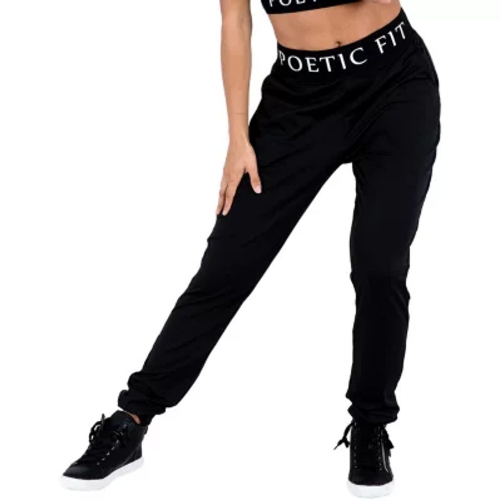 Poetic Justice Lex Womens Mid Rise Active Jogger Pant