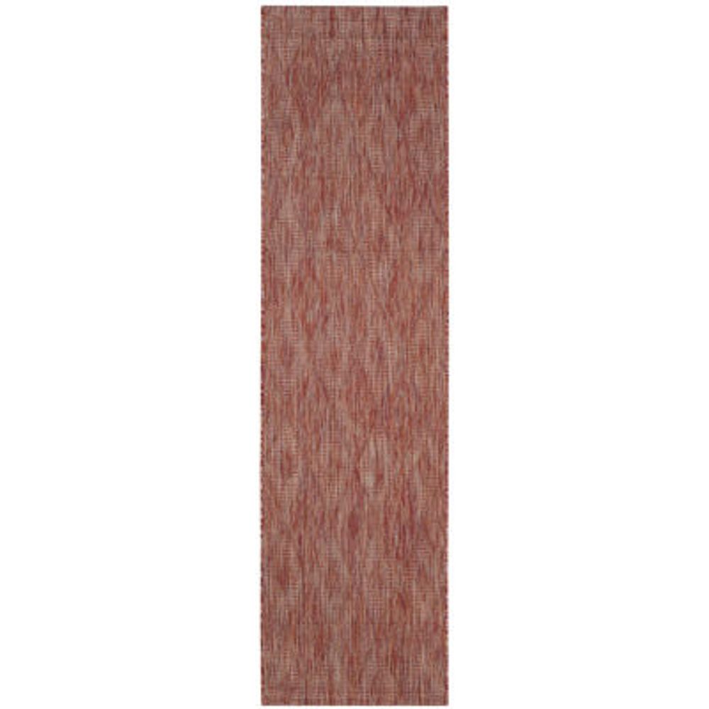 Safavieh Courtyard Collection Elisa Geometric Indoor/Outdoor Runner Rug
