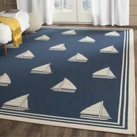 Safavieh Courtyard Collection Palden Geometric Indoor/Outdoor Area Rug