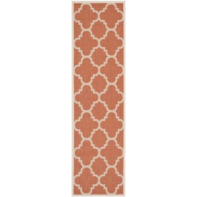Safavieh Courtyard Collection Gina Geometric Indoor/Outdoor Runner Rug