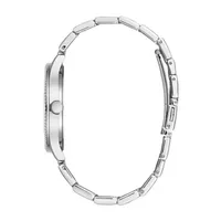 Caravelle Designed By Bulova Mens Silver Tone Stainless Steel Bracelet Watch 43b163