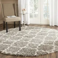 Safavieh Hudson Shag Collection Synthia Geometric Round Area Rug