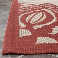 Safavieh Courtyard Collection Kimberly Oriental Indoor/Outdoor Area Rug