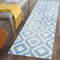 Safavieh Dip Dye Collection Lucian Geometric Runner Rug