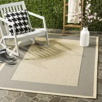 Safavieh Courtyard Collection Trina Bordered Indoor/Outdoor Area Rug