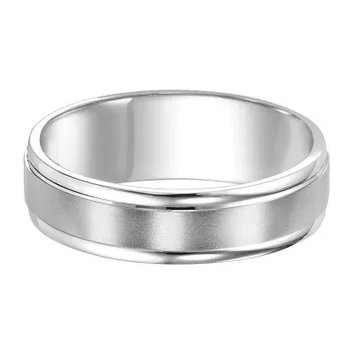 4MM 14K White Gold Wedding Band