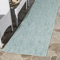 Safavieh Courtyard Collection Elisa Geometric Indoor/Outdoor Runner Rug