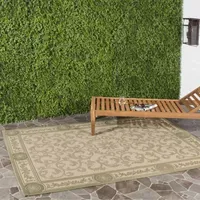 Safavieh Courtyard Collection Miah Floral Indoor/Outdoor Area Rug