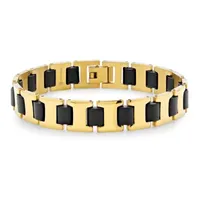 Steeltime Mens Black Bracelet Watch 954-003-Bw