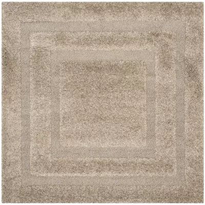 Safavieh Shag Collection Smith Solid Square Area Rug