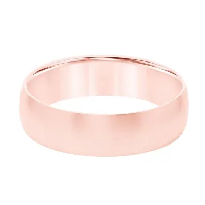 6MM 14K Rose Gold Wedding Band