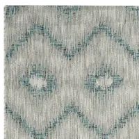 Safavieh Courtyard Collection Lexine Chevron Indoor/Outdoor Runner Rug