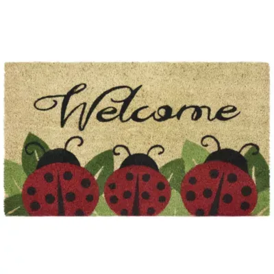 Achim Welcome Ladybugs Coir 18"X30" Doormat