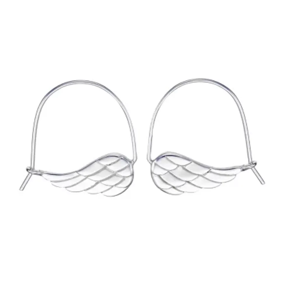 Footnotes Into The Wild Sterling Silver Hoop Earrings