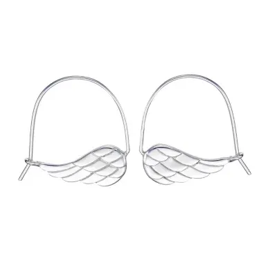 Footnotes Into The Wild Sterling Silver Hoop Earrings