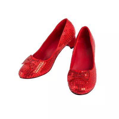 Red Sequin Pumps