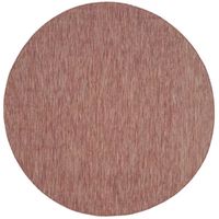 Safavieh Courtyard Collection Monroe Stripe Indoor/Outdoor Round Area Rug