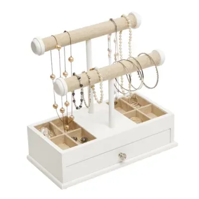 Mele and Co Ivy White Jewelry Organizer