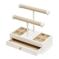 Mele and Co Ivy White Jewelry Organizer