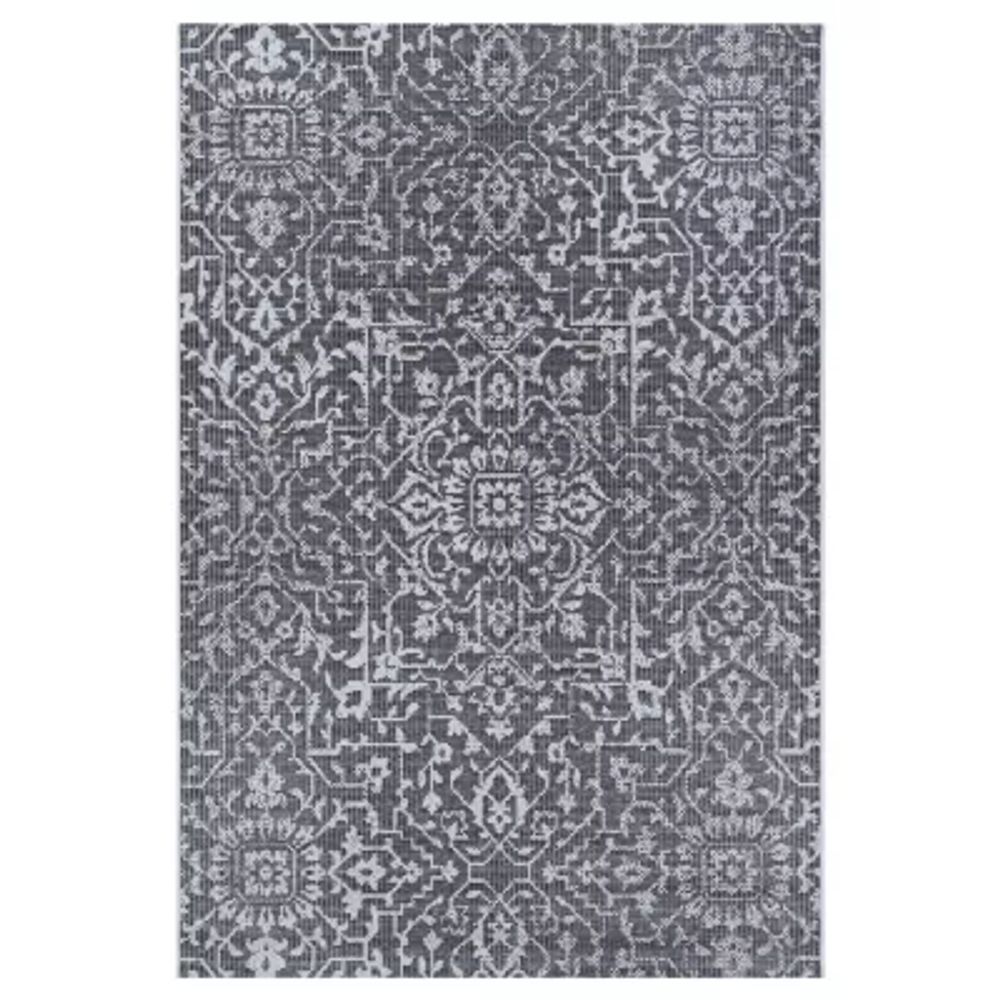 Couristan Monte Carlo Palmette Rectangular Rugs & Floor Coverings Indoor Outdoor Accent