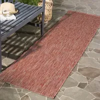 Safavieh Courtyard Collection Monroe Stripe Indoor/Outdoor Runner Rug