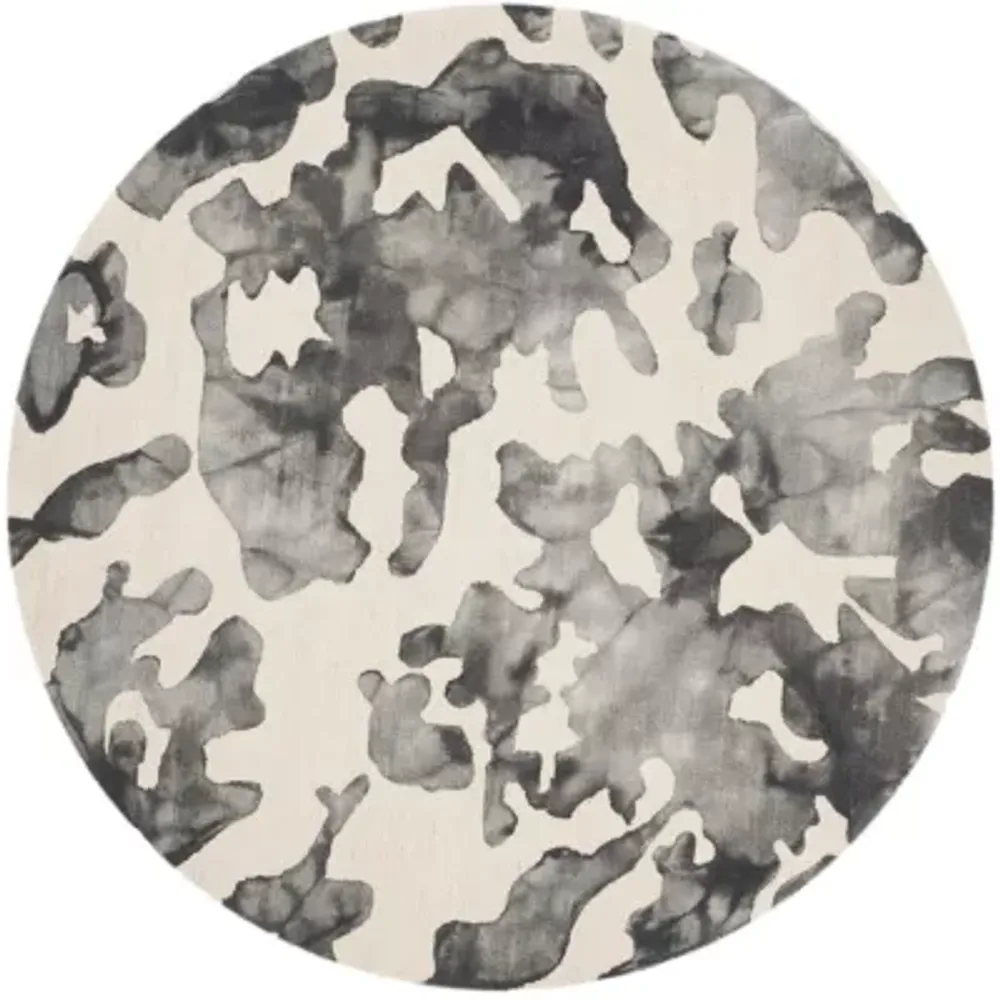 Safavieh Dip Dye Collection Emma Abstract Round Area Rug