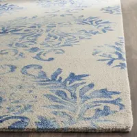 Safavieh Dip Dye Collection Collin Floral Square Area Rug