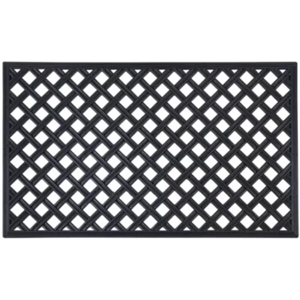 Achim Wrought Iron Lattice Rubber 18"X30" Doormat