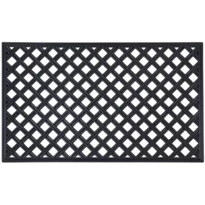 Achim Wrought Iron Lattice Rubber 18"X30" Doormat